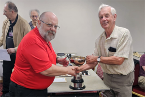 Winner of Bennett Cup receives his trophy